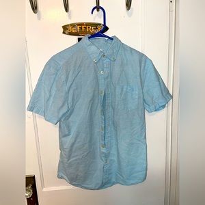 Blue collared shirt